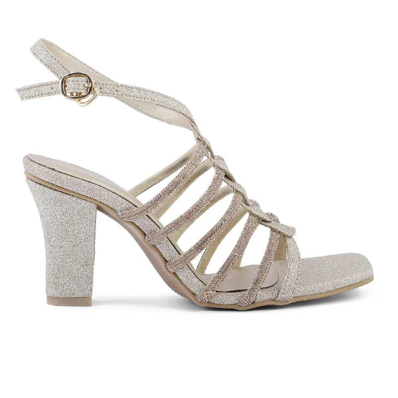 Sandals for cool kids-Golden Fancy Sandal FN5975