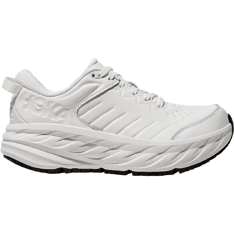 Athletic shoes with rugged midsoles-Women's Hoka Bondi SR Frost/Frost Leather