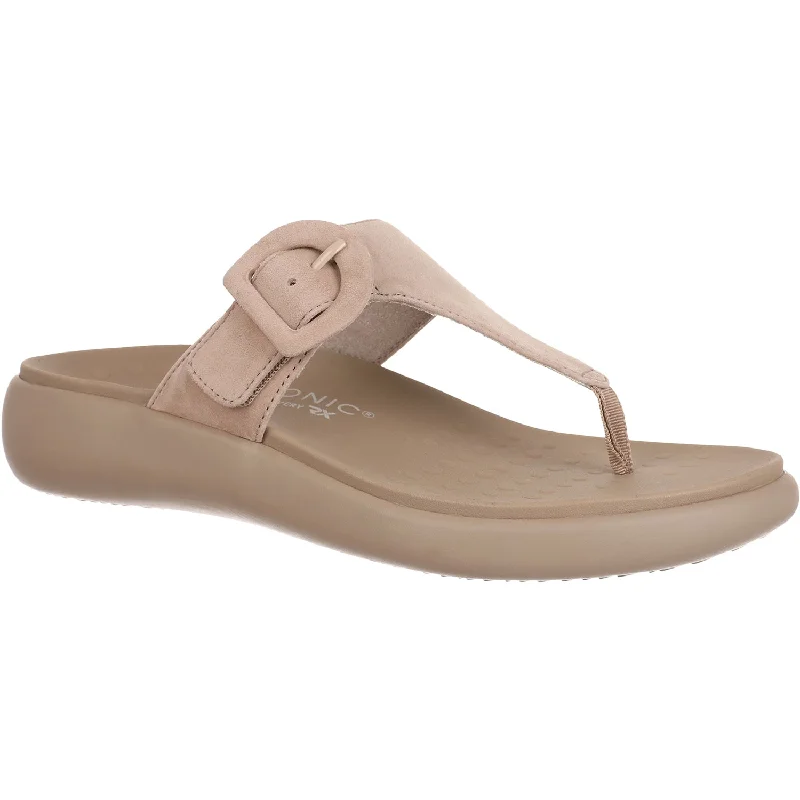 Sandals with flat sole-Women's Vionic Activate RX Taupe Suede