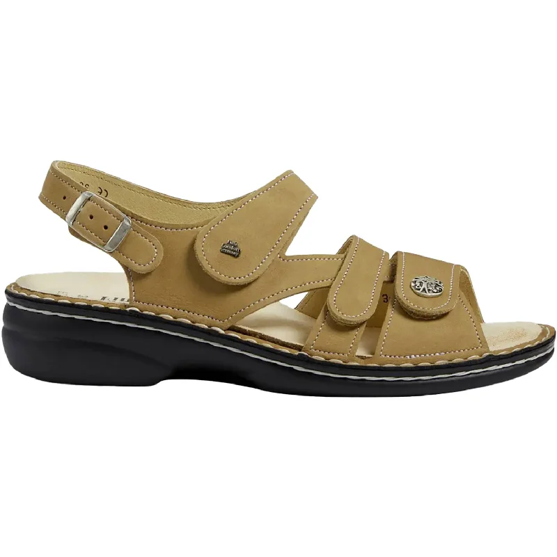 Sandals with cozy padding-Women's Finn Comfort Gomera Soft Tan Nubuck