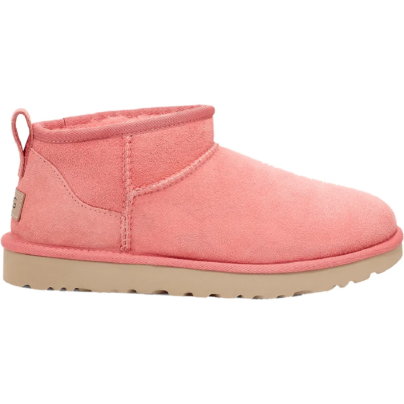 Booties with foot comfortWomen's UGG Classic Ultra Mini Pink Blossom Sheepskin