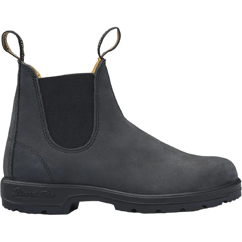 Booties for cozy relaxationUnisex Blundstone 587 Rustic Black Leather