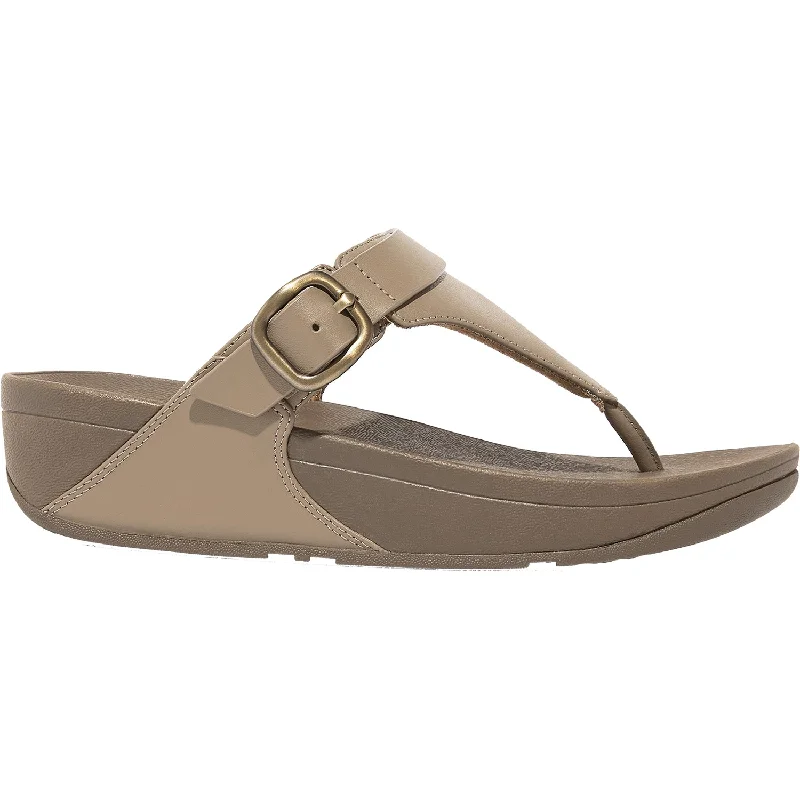 Sandals for summer hikes-Women's FitFlop Lulu Mink Grey Leather