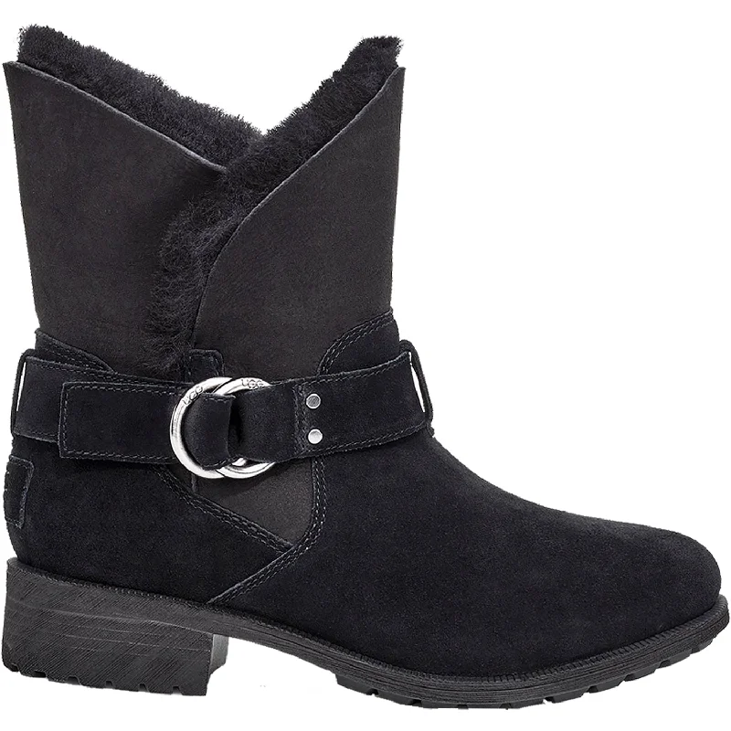 Booties with leather finishWomen's UGG Bodie Black Suede