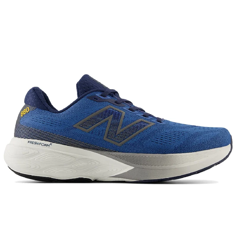 Athletic shoes for chilly runs-Men's New Balance M880I15 Sea Stone/NB Navy/Marmalade