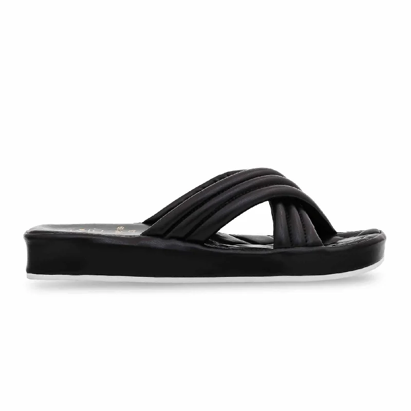 Slippers for long wearBlack Formal Slipper FR8189