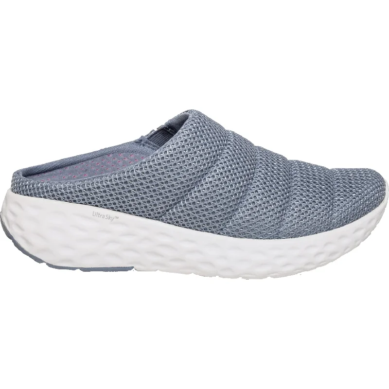 Athletic shoes for snowy trails-Women's Aetrex Harley Storm Blue Mesh