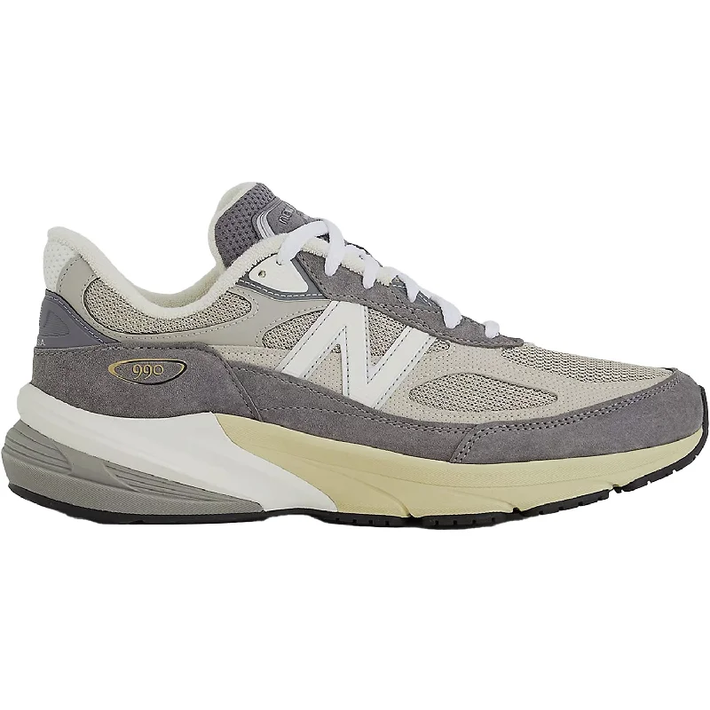 Athletic shoes for chilly runs-Unisex New Balance U990GR6 Castlerock Suede/Mesh