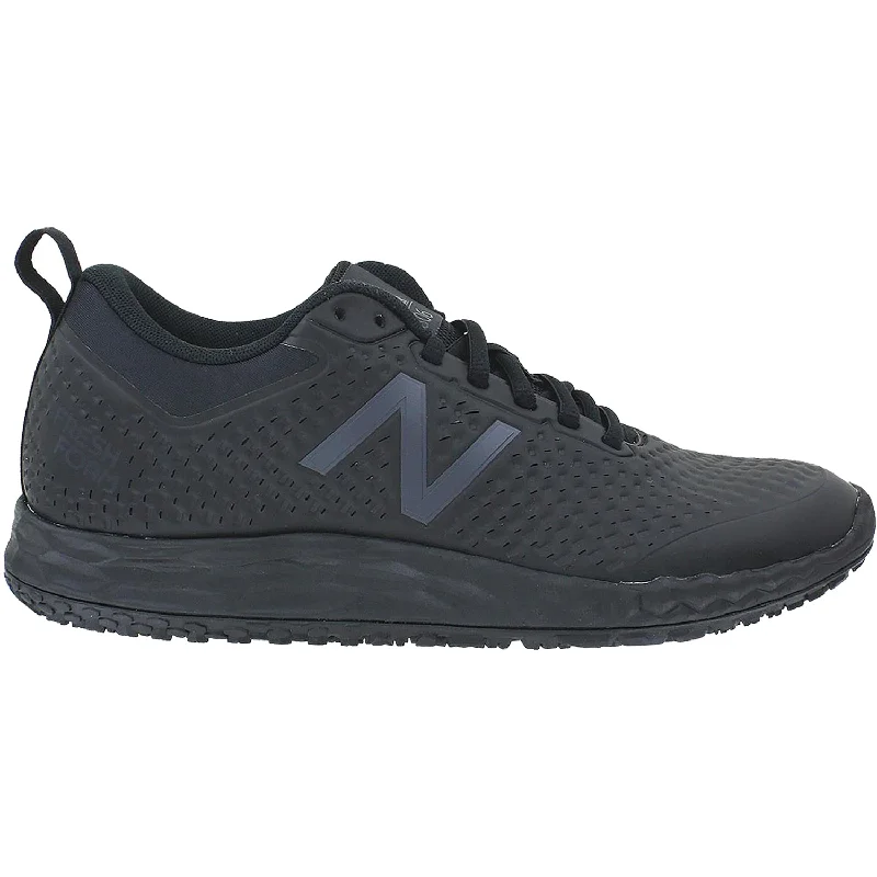 Athletic shoes for foot support-Men's New Balance MID806K1 Slip-Resistant Fresh Foam Black Synthetic