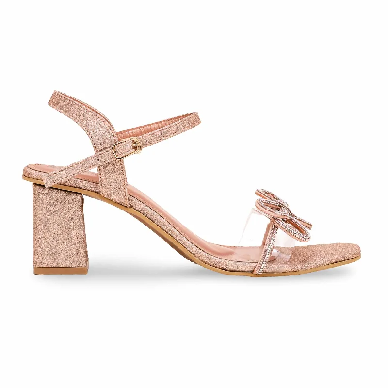 Sandals for tough style-Peach Fancy Sandal FN5889