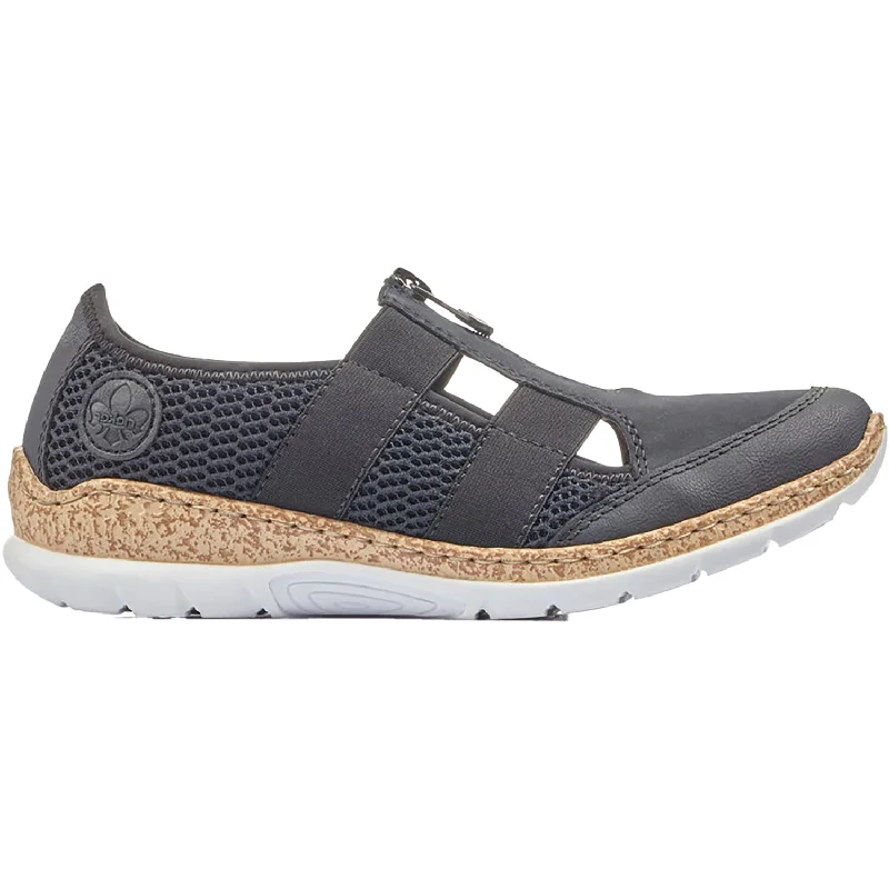 Athletic shoes for arch support-Women's Rieker N4288-14 Nikita 88 Pazifik/Pazifik/Navy Synthetic