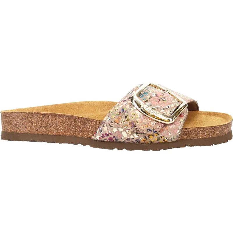 Sandals with lattice pattern-Women's Naot Maryland Golden Floral Leather