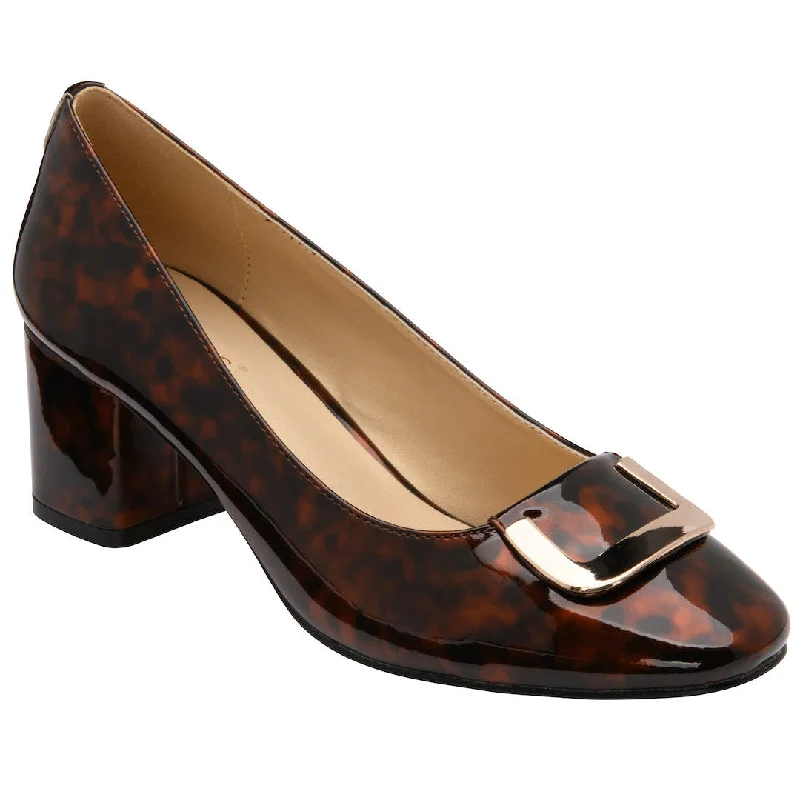 Lotus Aubrey Ladies Tortoise Patent Slip On Heels