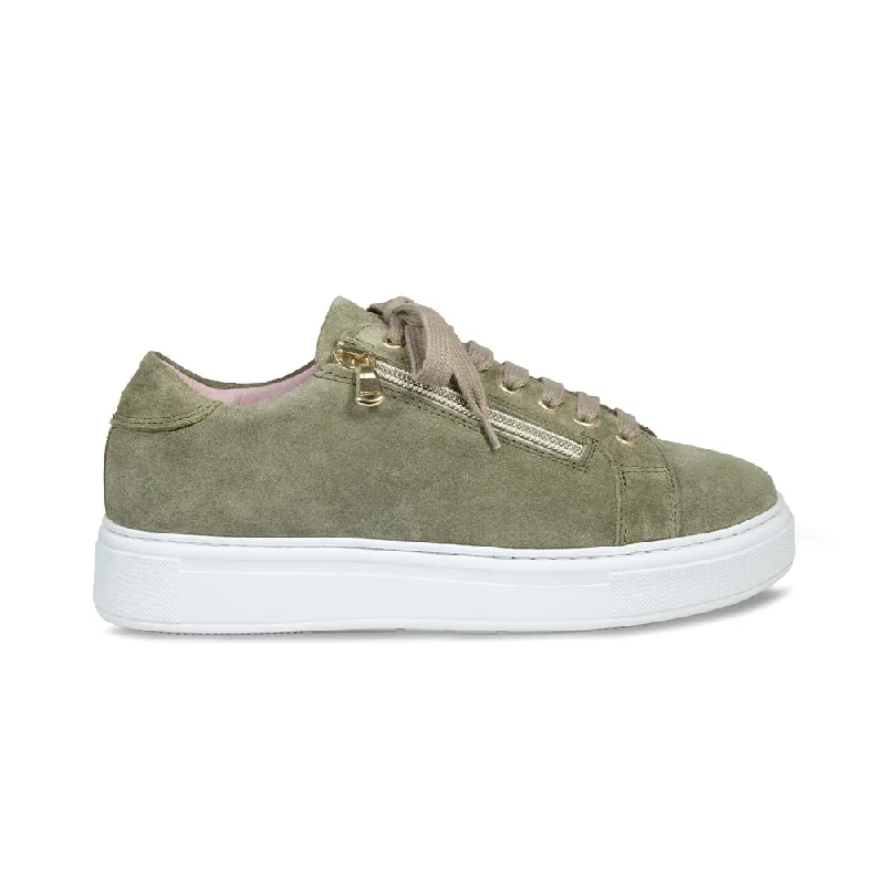 Feather: Khaki Suede