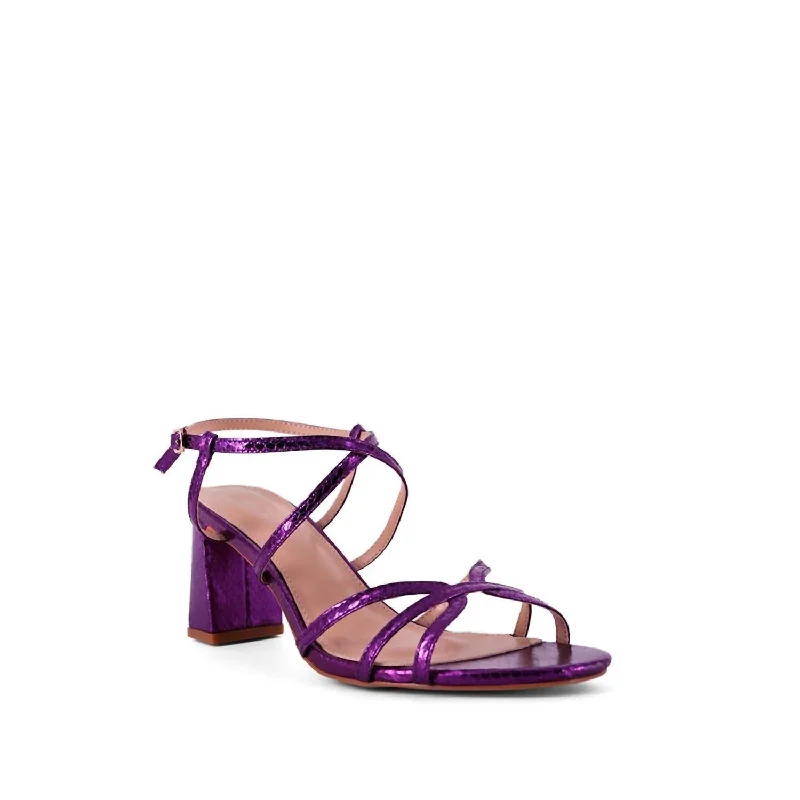 Heeled sandals for boat tripHolland Heels In Purple