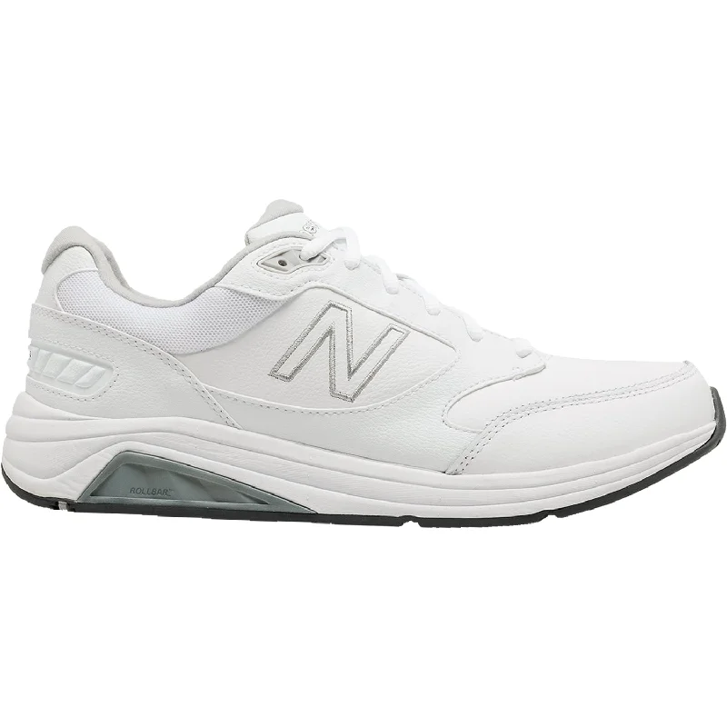 Athletic shoes for dusty paths-Men's New Balance MW928WT3 White Leather