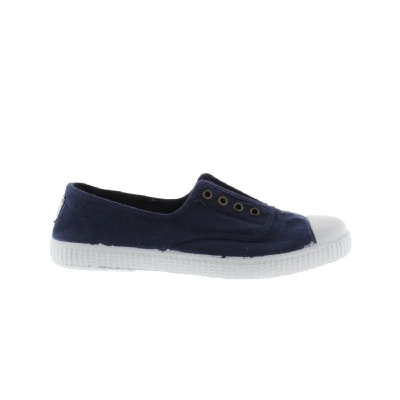 Victoria 1915 Inglesa 106623 Ladies Spanish Marine Blue Textile Elasticated Shoes