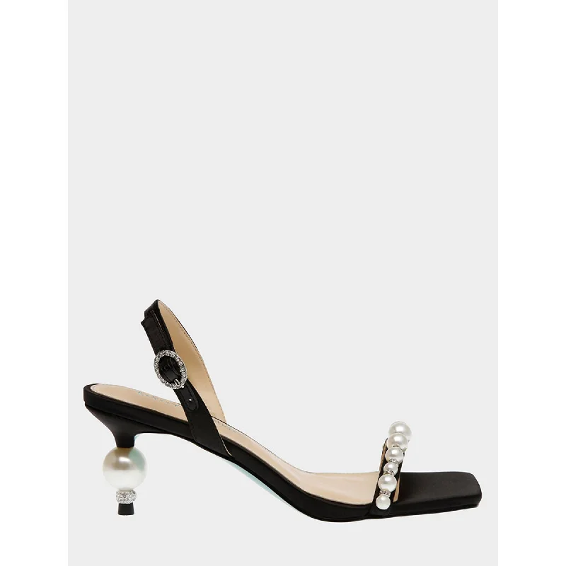 Heeled sandals for worn-in feelDelta Black