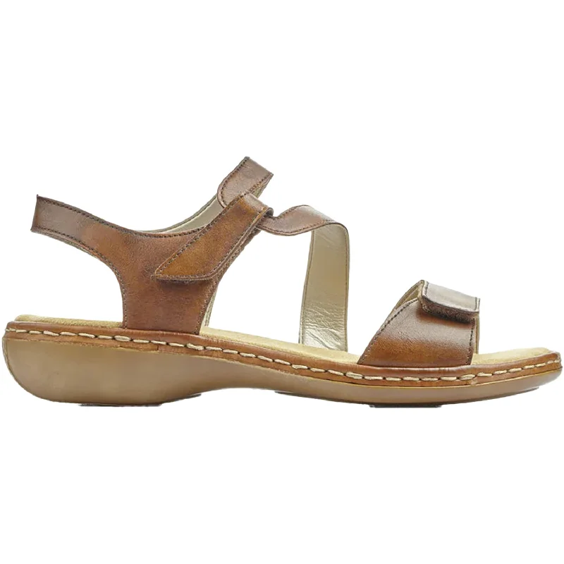 Sandals with solid traction-Women's Rieker 659C7-24 Regina C7 Clarino Leather