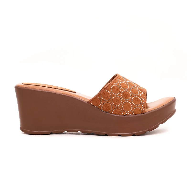 Slippers with narrow fitBrown Formal Slipper PU0039