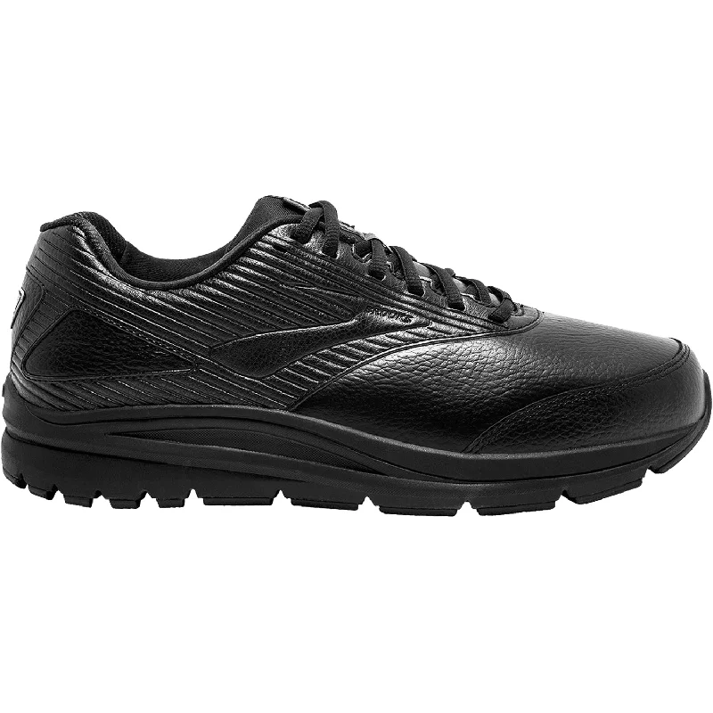 Athletic shoes for humid workouts-Men's Brooks Addiction Walker 2 Black/Black Leather