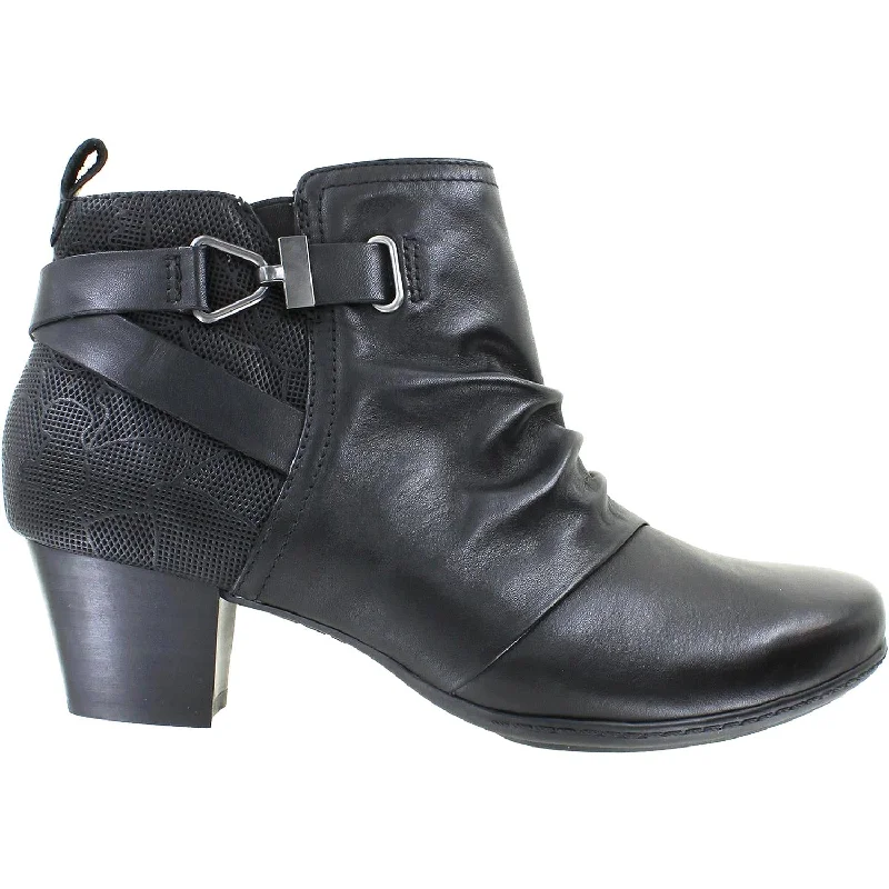 Booties with foot relaxationWomen's Earth Halifax Black Leather