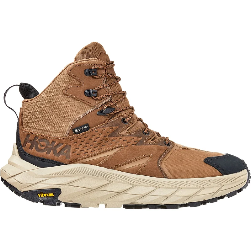 Booties with padded solesMen's Hoka One One Anacapa Mid GTX Otter/Black Nubuck