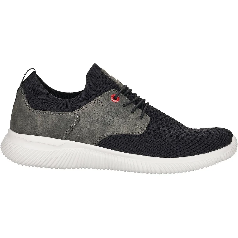 Athletic shoes for icy paths-Men's Rieker Revolution 07401-00 Max 01 Schwarz/Smoke Mesh