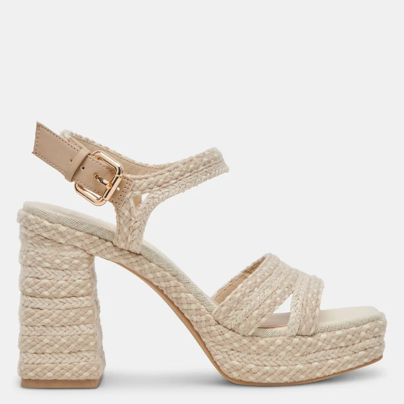 Arnela Heels Dune Multi Woven