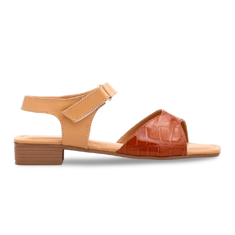 Sandals for summer strolls-Beige Formal Sandal FR5295