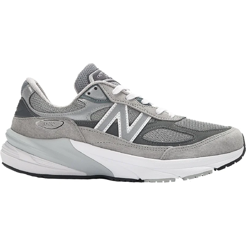 Athletic shoes for frosty mornings-Women's New Balance W990GL6 Grey Suede/Mesh