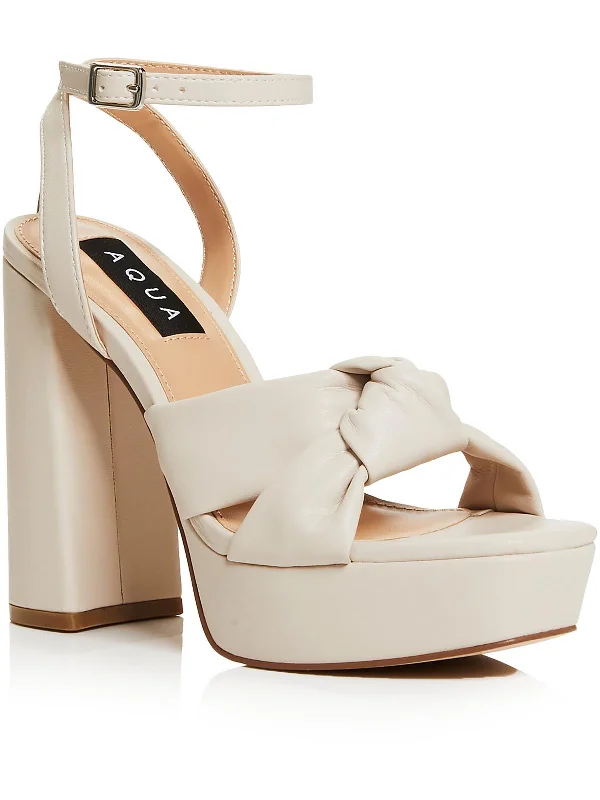 Heeled sandals with nautical themeLory Womens Platform Ankle Strap Block Heels