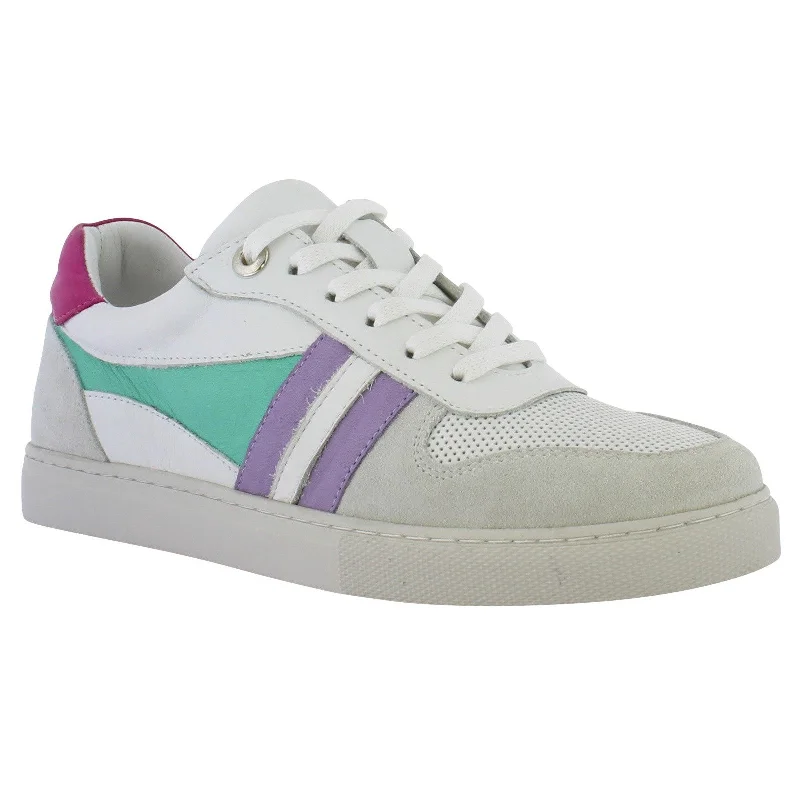 Adesso Cyndi Ladies Miami A6520 Leather Lace Up Trainers