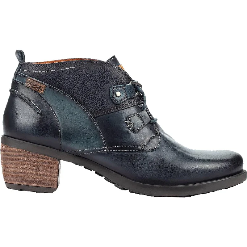 Booties with waterproof designWomen's Pikolinos Le Mans 838-8996 Ocean Leather