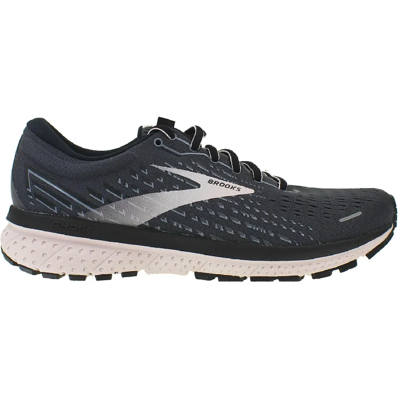 Athletic shoes for ankle pain-Women's Brooks Ghost 13 Black/Pearl/Hushed Violet Mesh