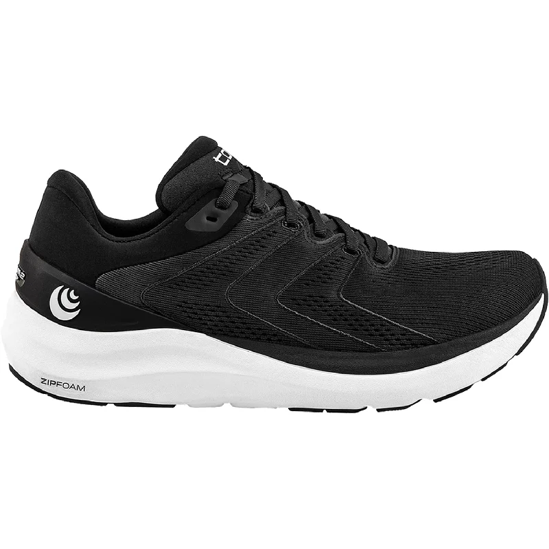 Athletic shoes for muddy paths-Men's Topo Phantom 2 Black/White Mesh