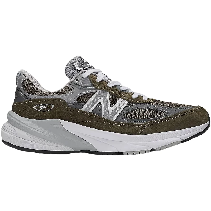 Athletic shoes for rocky jogs-Unisex New Balance U990OG6 Olive/Grey