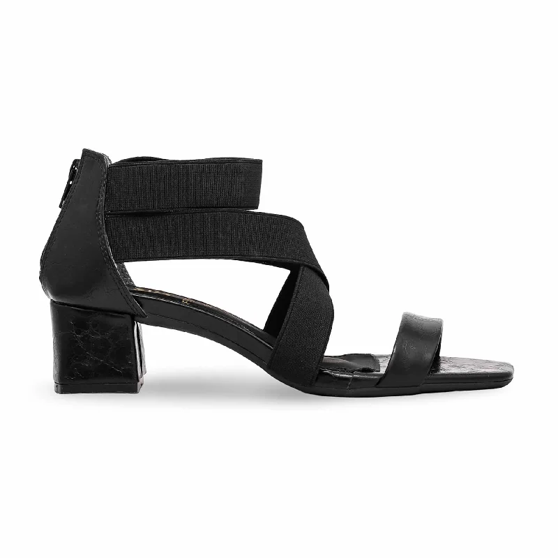 Sandals for long style-Black Formal Sandal FR5339