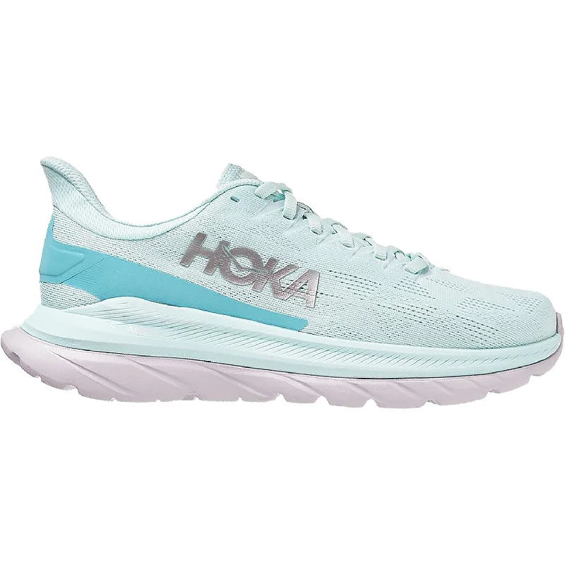 Athletic shoes with vintage look-Women's Hoka One One Mach 4 Blue Glass/Coastal Shade Mesh