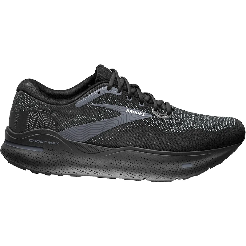 Athletic shoes with wild colors-Women's Brooks Ghost Max Black/Black/Ebony