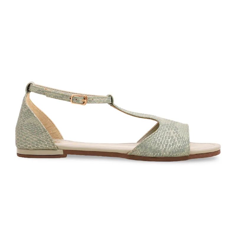 Sandals for summer walks-PISTAGREEN Formal Sandal FR5246