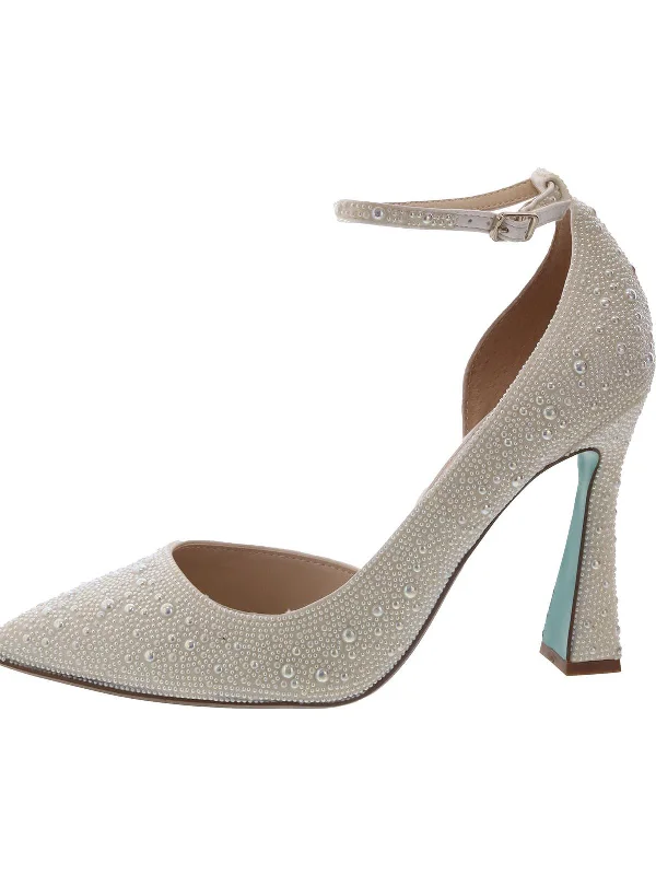 Ramsy Womens Rhinestone Dressy D'Orsay Heels