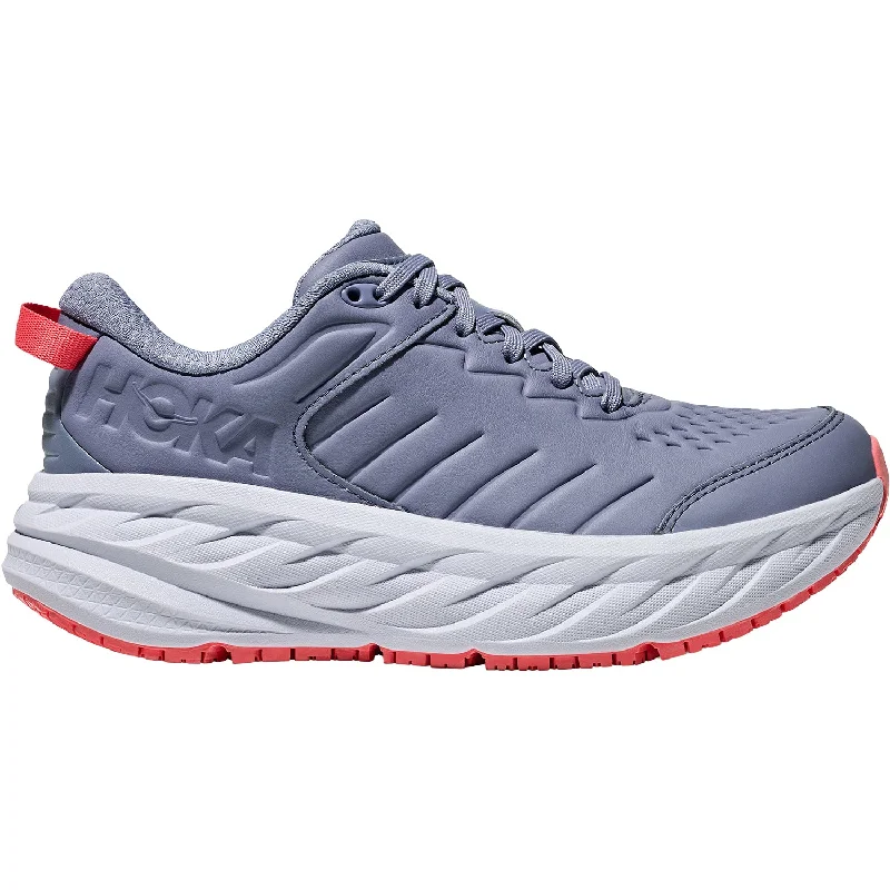 Athletic shoes for toe pain-Women's Hoka Bondi SR Moonlight/Pale Dusk Leather