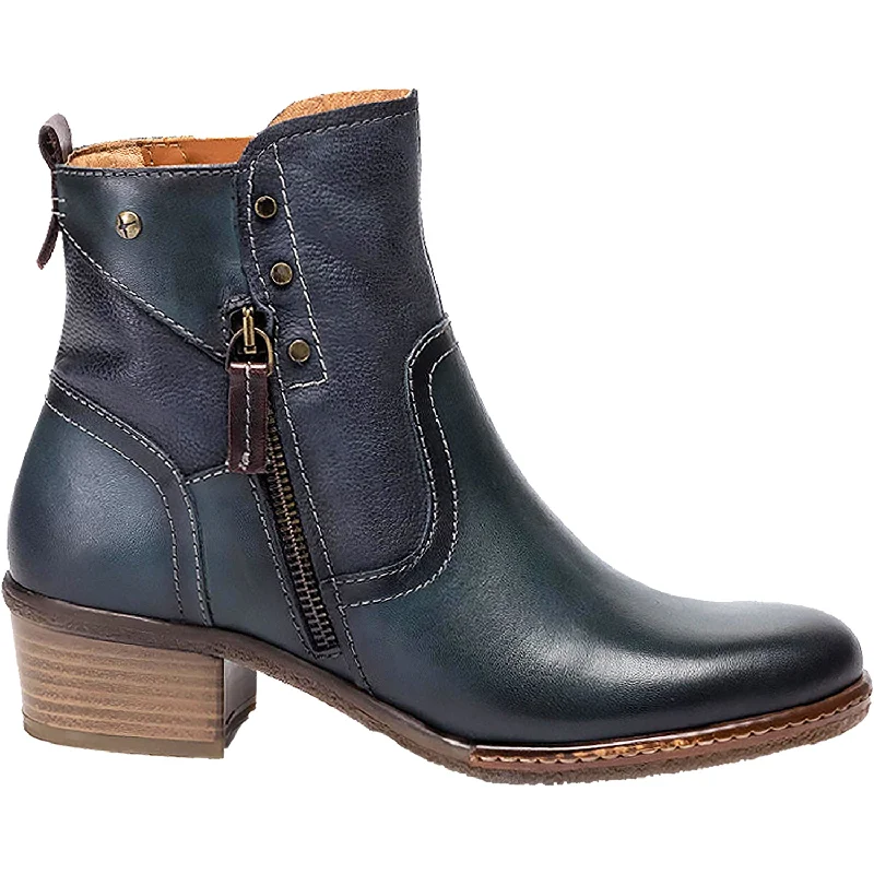 Booties for winter wearWomen's Pikolinos Zaragoza W9H-8704 Ocean Leather