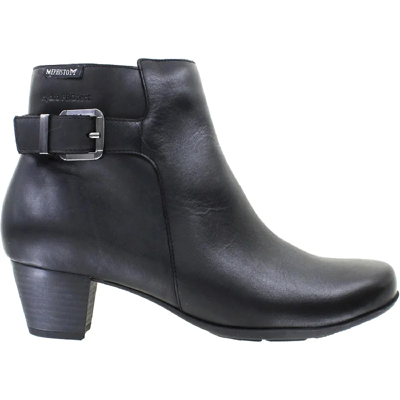 Booties with anti-slip solesWomen's Mephisto Marilia Black Leather