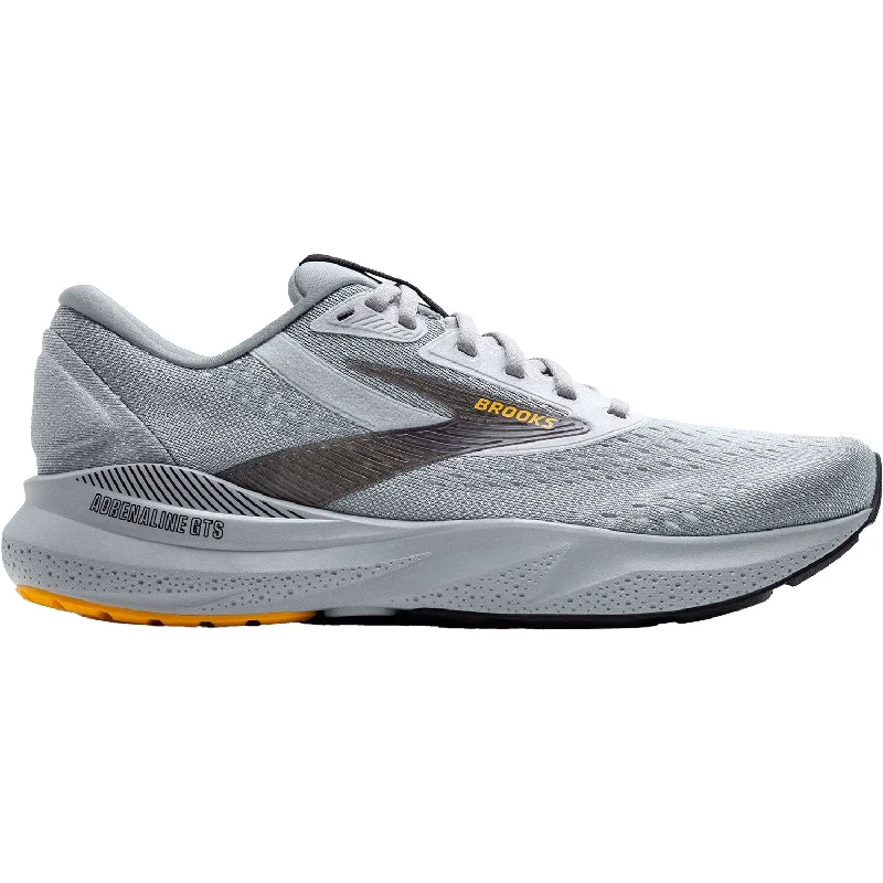 Athletic shoes with quirky soles-Men's Brooks Adrenaline GTS 24 Alloy/White/Gold Fusion Mesh