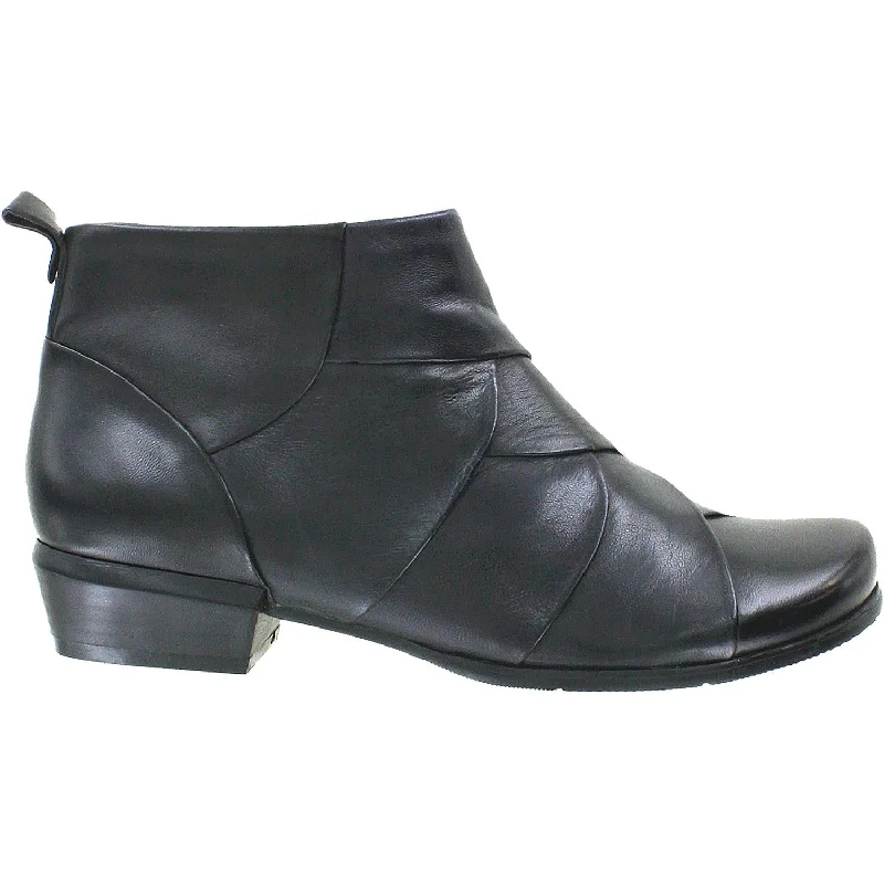 Booties with foot softnessWomen's Regarde Le Ciel Melany-85 Black Leather